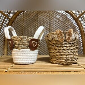 ⭐️ Free With Any Purchase! Woven Basket Set with Butterfly and Rope Handles